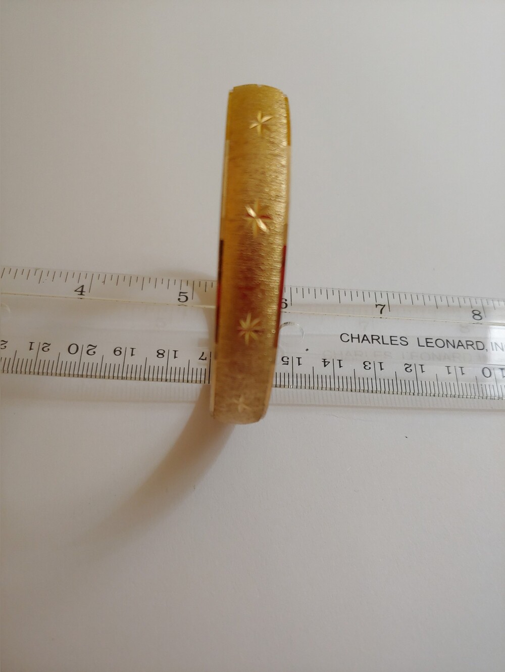 Monet Gold Tone Textured Bangle Bracelet